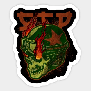 Stone temple pilots band merch - skull design Sticker